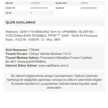 Nike Uygulaması Sorunları Ve İade Beklentim