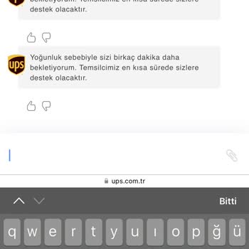 Esenyurt UPS Türkiye Ürünümü Teslim Etmiyor