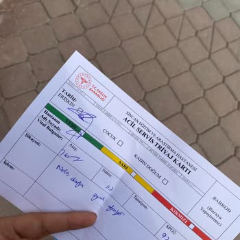 Sincan Eğitim Ve Araştırma Hastanesi Triyaj Hemşiresi Şikayet