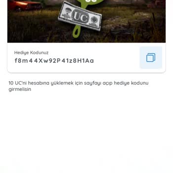 Midasbuy 50uc Eksildi Kendi Uc'm