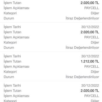 Garanti Bankası İşlem İtirazı İlgisizliği