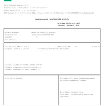 Aryagross Gönderilmeyen Sipariş