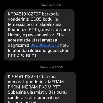 PTT Kargo Evde Olmama Rağmen Kargo Teslimi Yapmadı