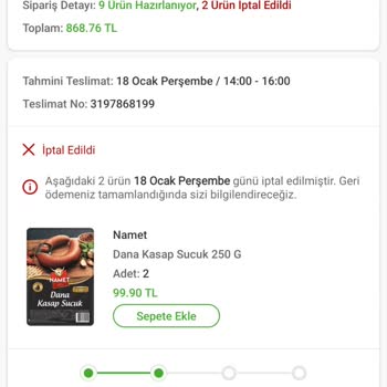 Migros Sanal Market Siparişi