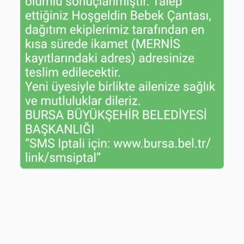 Bursa Büyükşehir Belediyesi Bbb Hoşgeldin Bebek