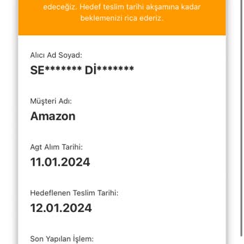 AGT Kurye (aynigunteslim.com) Geciken Teslimat Ve İletişim Sorunu!