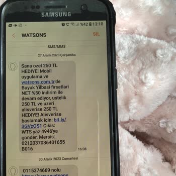 Watsons Puan Yüklemesi Yapılmadı.