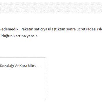 Trendyol Ürün Gönderi Şikayeti