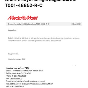 Media Markt Malının Arkasında Durmuyor