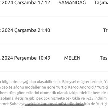 Yurtiçi Kargo Teslim Edilme Sorunu