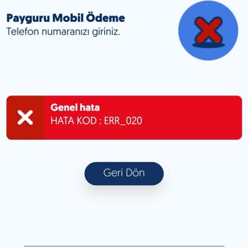 Payguru Genel Hata 20