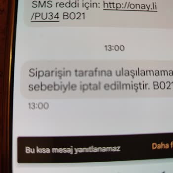 GetirYemek Kuryesi Siparişimi Getirmedi Ve Paramı İade Etmedi