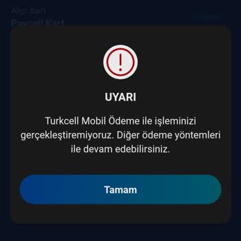 Turkcell Paycell Faturaya Yansıt Hata