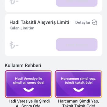Hadi TOM Pay Hadi Veresiye Bakiye