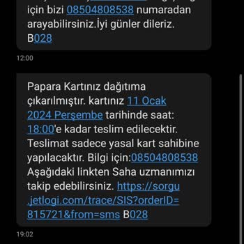 Jetlogi Papara Kart Teslimatının Gecikmesi