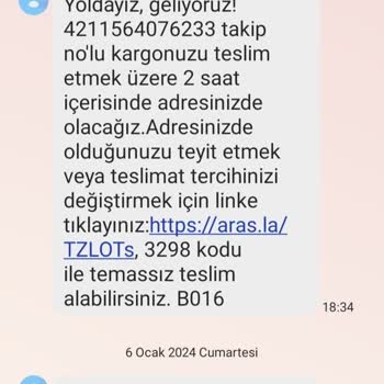 Aras Kargo Kargo Teslimatı Gerçekleşmeme Sorunu