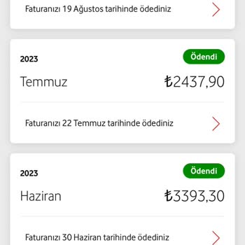 Vodafone Hatalı Fatura Sorunu