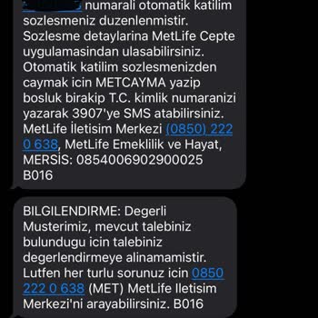 Denizbank Haberim Olmadan Metlife Sözleşmesi Yaptı.