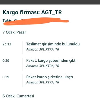 AGT Kurye Siparişimi Teslim Etmiyor