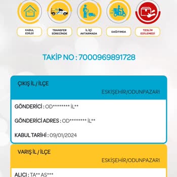 PTT Kargo Kargom Elime Ulaşmadı