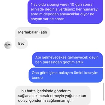 Wood Work Company Sipariş Gönderim Bahaneleri