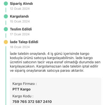 Dolap Satıcı Kusurundan Dolayı İade Ücreti Benden Talep Ediliyor!