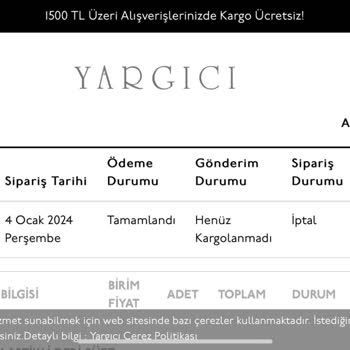 Yargıcı Firması Ödeme İademi Gerçekleştirmiyor!