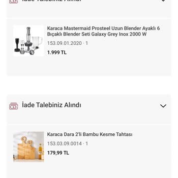 Karaca Züccaciye Ve Kargom Sende Sorun Yaşattı