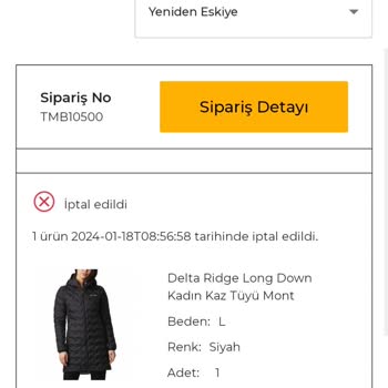 The Moose Bay Siparişin Haber Verilmeden İptal Olması