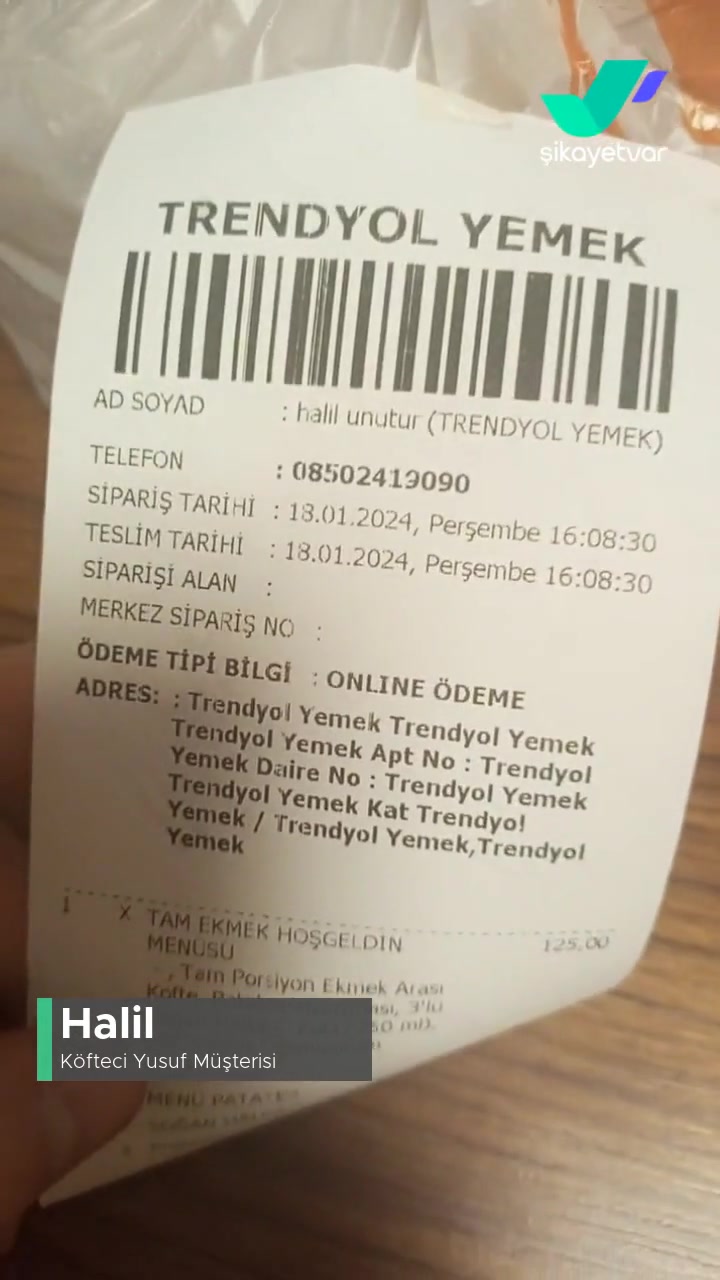 Köfteci Yusuf Hatalı Sipariş Cola İstemiştim Bunun Yerine Ayran Geldi videonun kapak resmi
