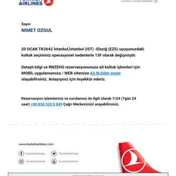 THY Uçak Biletleme Sistemi