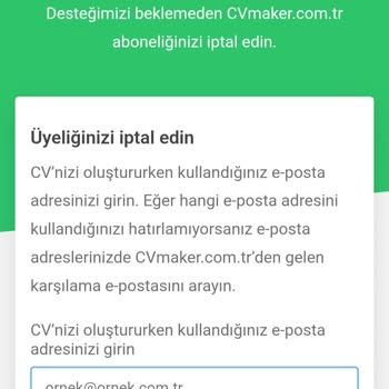 CV Maker Olmayan Abonelik Ücreti Onayım Olmadan Hesabımdan Çekilmesi