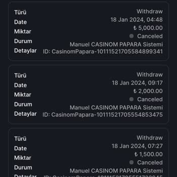 Casinom Sitesi Ödeme Yapmıyor