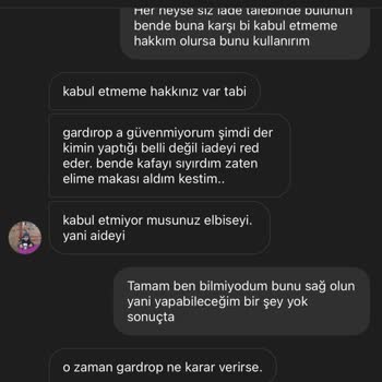 Gardrops Alıcının Ürünüme Zarar Vermesi