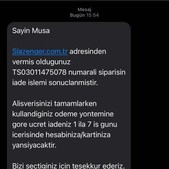Slazenger Stokta Olmayan Ürün Satıyorlar
