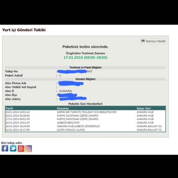 UPS Türkiye 3 Gündür Ankara İçi Teslim Yapmadı