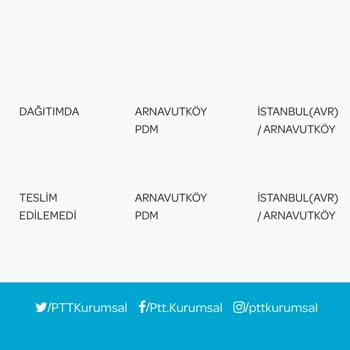PTT Kargoya Ulaşamama