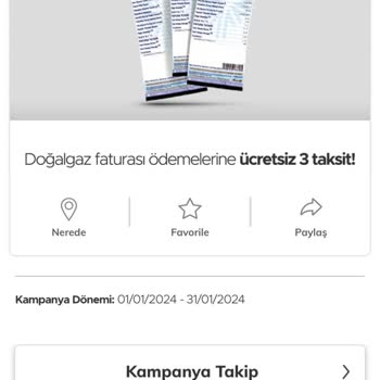 Garanti Bankası Doğal Gaza Ücretsiz 3 Taksit Kampanyası