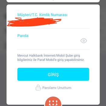 Halkbank Paraf Mobile Giriş Yapamamak