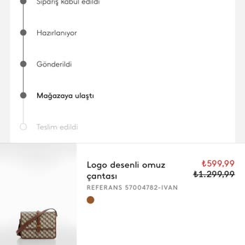 Mango Mağazaya Teslim Görünen Ürünün Teslim Edilmemiş Olması