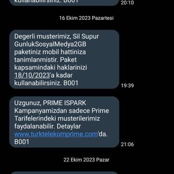 Türk Telekom Telekomünikasyon Şirketinin Prime Hizmeti İle İlgili Yaşanan Sorunlar