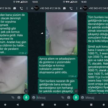 Vogue Lux Güzellik Merkezi Ücretini Ödeyip Yaptırdığım İşlem Sonrası Cildim Enfeksiyon Kaptı!