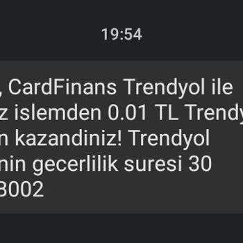CardFinans Trendyol 500 ParaPuan Mağdurum