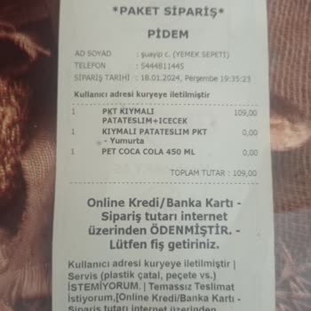 Pidem Restaurant Edirne Pidemden Gelen Komik Sipariş