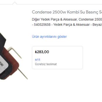 Bosch Termoteknoloji&nbsp; &nbsp;Kombi Yedek Parça Fahiş Fiyat