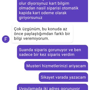 Pişmanlık İçin GetirYemek Yazışmalar Bile Anında Silinir