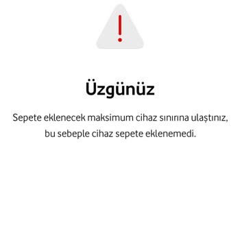 Vodafone Yanımda Sepet Bos İken Sürekli Dolu Mesajı Veriyor.