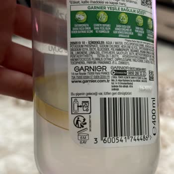 Garnier Temizleme Suyu Bozulmuş