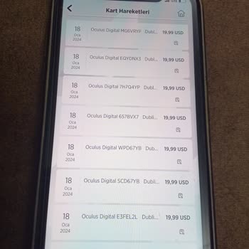 Oculus Ziraat Bankacılığı Kartından İzinsiz Para Çekilmesi