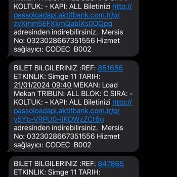 Ekent Sürekli Atılan SMS'ler Hk